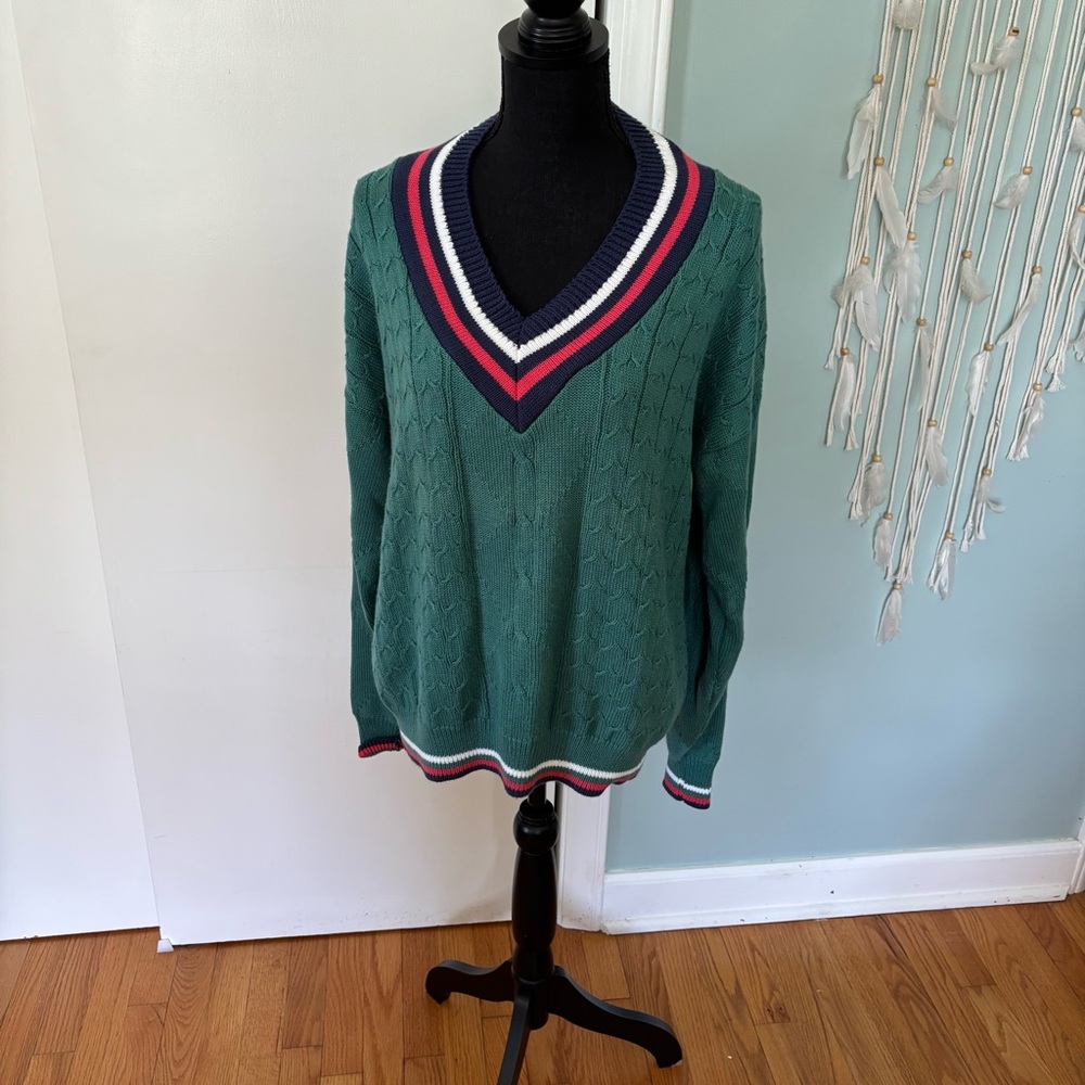 Vintage Cape Isle Knitters V-Neck Men’s Sweater